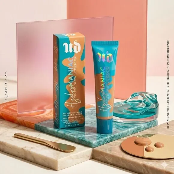 NIB Urban Decay Hydromaniac Foundation 55 Blush Unhinge Lip Bond Pleased |Armani - Picture 3 of 14